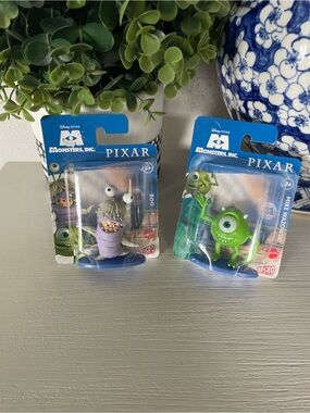 Boo & Mike Disney Pixar Monsters INC Collection New Micro Figurines Mattel Toy